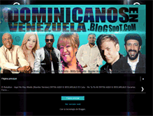 Tablet Screenshot of dominicanosenvenezuela.blogspot.com