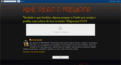 Desktop Screenshot of manadiariodopregador.blogspot.com