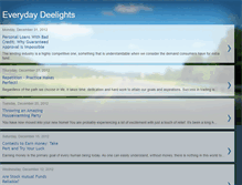 Tablet Screenshot of everydaydeelights.blogspot.com