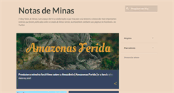 Desktop Screenshot of notasdeminas.blogspot.com