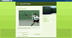 Desktop Screenshot of laligadefronton.blogspot.com