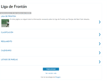 Tablet Screenshot of laligadefronton.blogspot.com