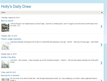 Tablet Screenshot of hollysdailydraw.blogspot.com