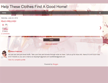 Tablet Screenshot of peachpreloved.blogspot.com