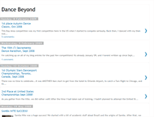 Tablet Screenshot of dancebeyond.blogspot.com