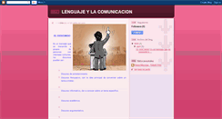 Desktop Screenshot of lenguajeylacomunicacion.blogspot.com