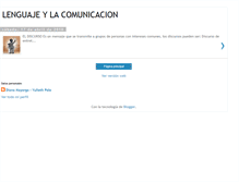 Tablet Screenshot of lenguajeylacomunicacion.blogspot.com