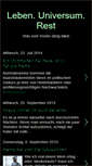 Mobile Screenshot of lebenuniversumrest.blogspot.com