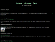 Tablet Screenshot of lebenuniversumrest.blogspot.com