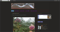 Desktop Screenshot of ceramicmatters.blogspot.com