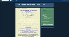 Desktop Screenshot of clilconferenceurbino.blogspot.com