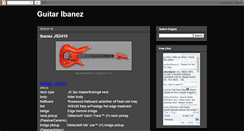 Desktop Screenshot of guitaribanez1.blogspot.com