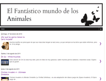 Tablet Screenshot of elfantasticomundodelosanimales.blogspot.com