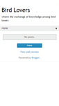 Mobile Screenshot of birdlovers101.blogspot.com
