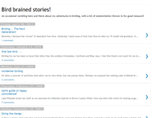 Tablet Screenshot of birdbrainedstories.blogspot.com