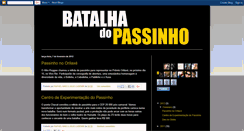 Desktop Screenshot of batalhadopassinho.blogspot.com