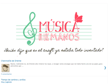 Tablet Screenshot of musicaenlasmanos.blogspot.com