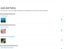 Tablet Screenshot of cool-and-funny.blogspot.com