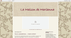 Desktop Screenshot of lamaisondemarianna.blogspot.com