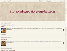 Tablet Screenshot of lamaisondemarianna.blogspot.com