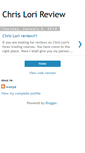 Mobile Screenshot of chrislorireview.blogspot.com