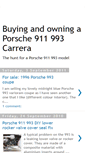 Mobile Screenshot of buying-a-porsche-993.blogspot.com