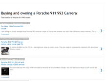 Tablet Screenshot of buying-a-porsche-993.blogspot.com