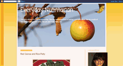 Desktop Screenshot of everydaynutritarian.blogspot.com