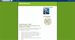 Desktop Screenshot of cecertification.blogspot.com