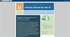 Desktop Screenshot of curriculocbta.blogspot.com