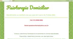 Desktop Screenshot of fisioterapia-domiciliar.blogspot.com