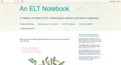 Desktop Screenshot of eltnotebook.blogspot.com