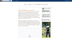 Desktop Screenshot of allabouttigerwoods.blogspot.com