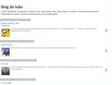 Tablet Screenshot of blogdoleao.blogspot.com