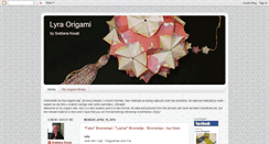 Desktop Screenshot of lyraorigami.blogspot.com
