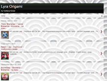 Tablet Screenshot of lyraorigami.blogspot.com