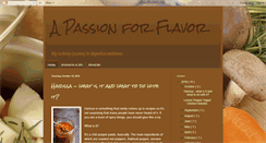 Desktop Screenshot of passionforflavor.blogspot.com