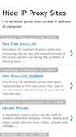 Mobile Screenshot of hideipproxysites.blogspot.com