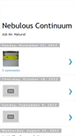 Mobile Screenshot of nebulouscontinuum.blogspot.com