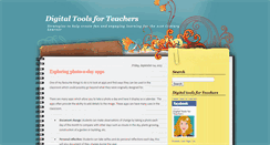 Desktop Screenshot of digitaltoolsforteachers.blogspot.com