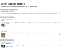 Tablet Screenshot of digitaltoolsforteachers.blogspot.com