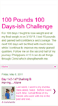 Mobile Screenshot of 100pounds100dayschallenge.blogspot.com