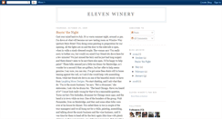 Desktop Screenshot of elevenwinery.blogspot.com