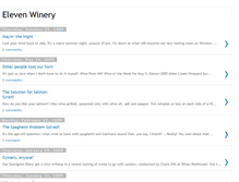 Tablet Screenshot of elevenwinery.blogspot.com