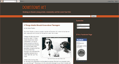 Desktop Screenshot of downtownartblog.blogspot.com