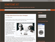 Tablet Screenshot of downtownartblog.blogspot.com