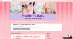 Desktop Screenshot of mumblingbabywholesale.blogspot.com