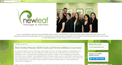 Desktop Screenshot of newleafwellness.blogspot.com