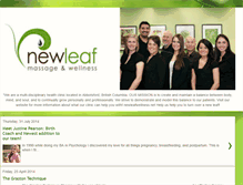 Tablet Screenshot of newleafwellness.blogspot.com