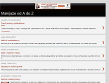 Tablet Screenshot of moje-makijaze.blogspot.com